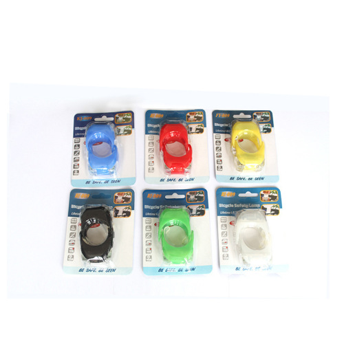 Bicycle light sixth generation frog light waterproof silicone LED warning light strong light bicycle tail light accessories decorative light