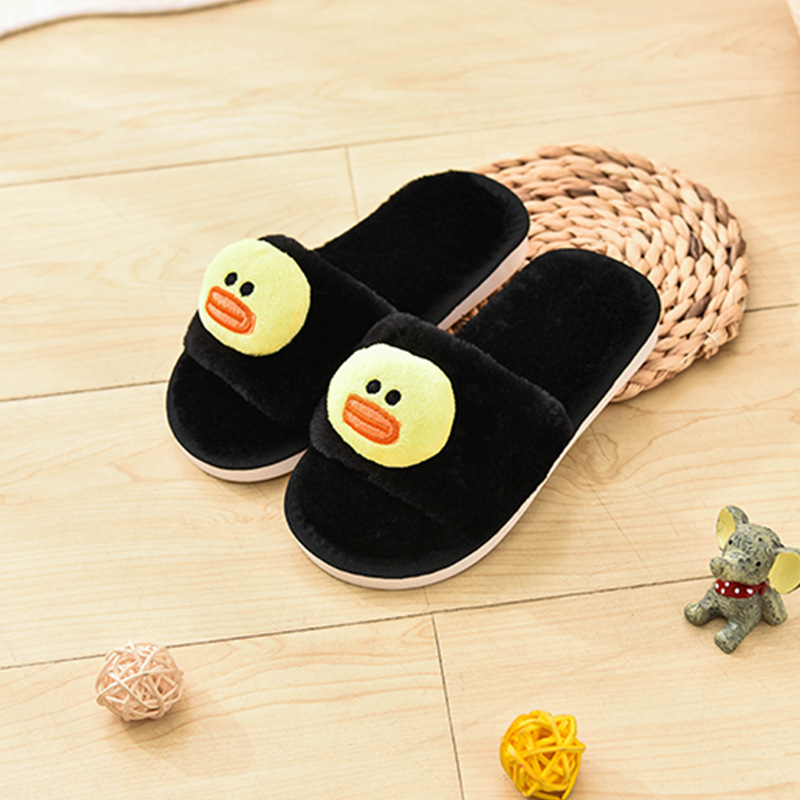 autumn children s cotton cartoon plush warm slippers  NSPE9982