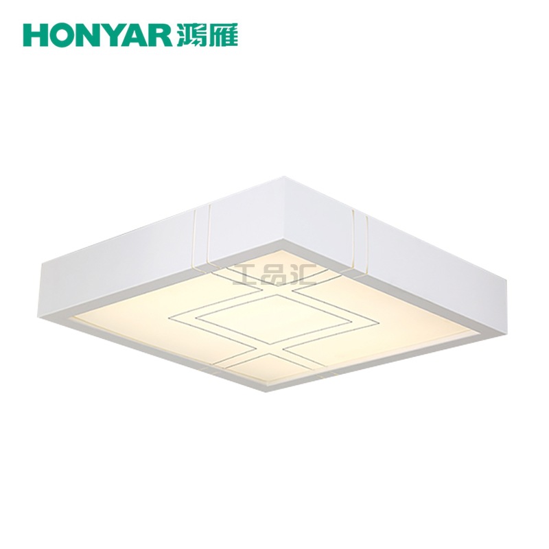 鸿雁 望月系列LED方形吸顶灯,36W 三段调色温；93805410