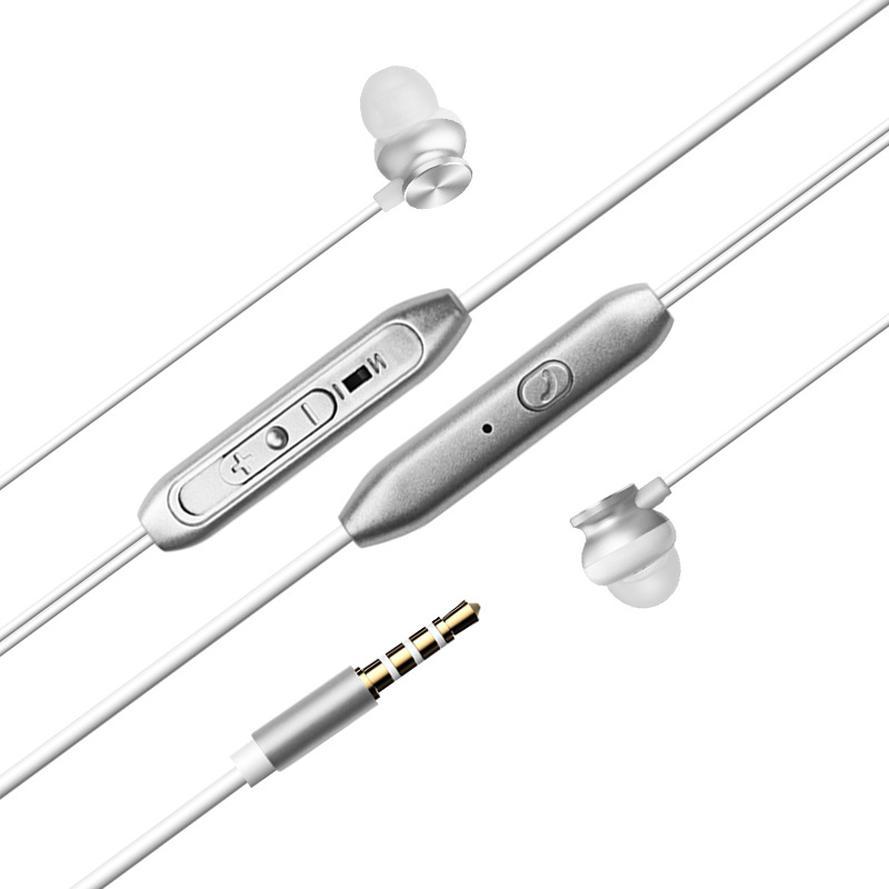 Manufactor wholesale Explosive money Metal headset In ear mobile phone drive-by-wire currency Apply to Apple Wired headset