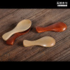 Factory direct sales small simple baby small spoon Japanese -style solid color lotus children spoon milk powder small wood spoon