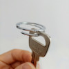 Keychain stainless steel suitable for men and women with zipper