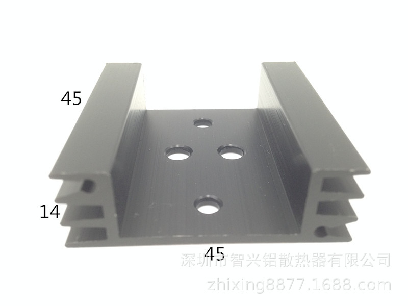通用型大功率管铝合金型材散热片 常规大功率管铝散热片44*14-45