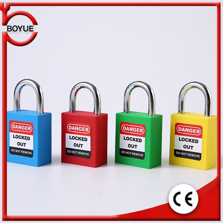 钢制安全挂锁工程工业25mm绝缘短梁挂锁LOGO安全锁具