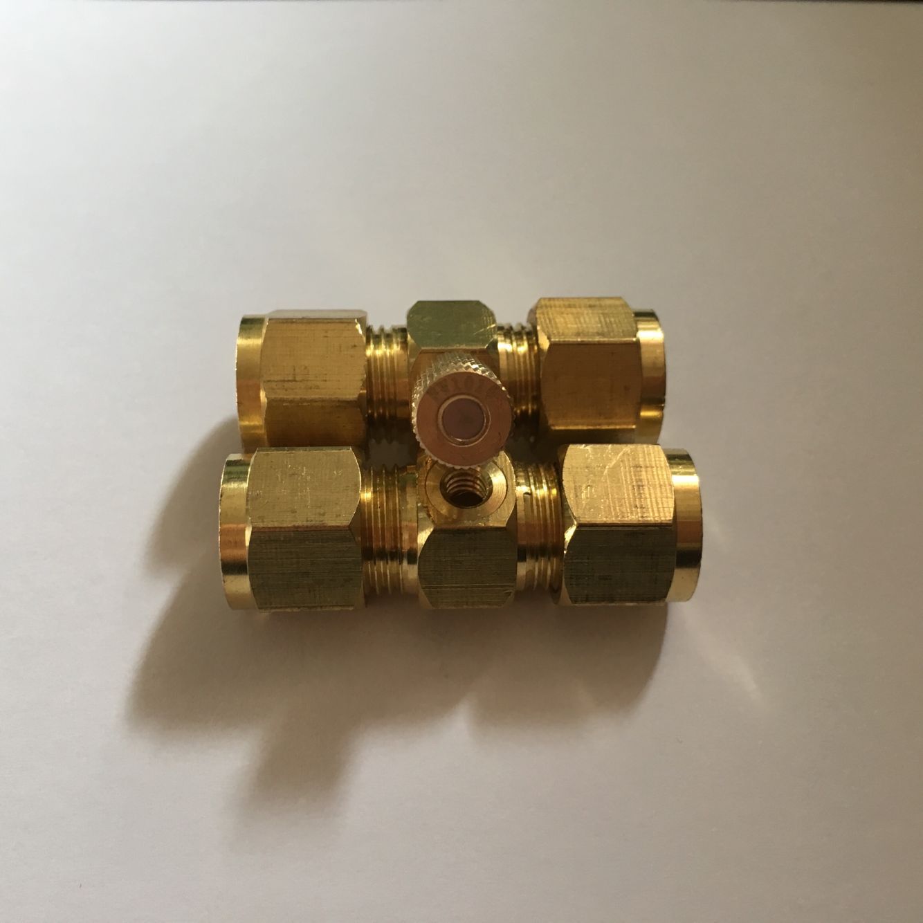 纺织机配件 加湿器喷嘴喷头 双头单孔卡套直通对接6 8 9.52 10mm