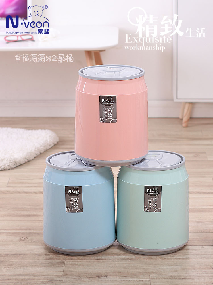 易拉罐形状创意垃圾桶 客厅卧室多用塑料纸篓 寝室按压式垃圾桶|ms