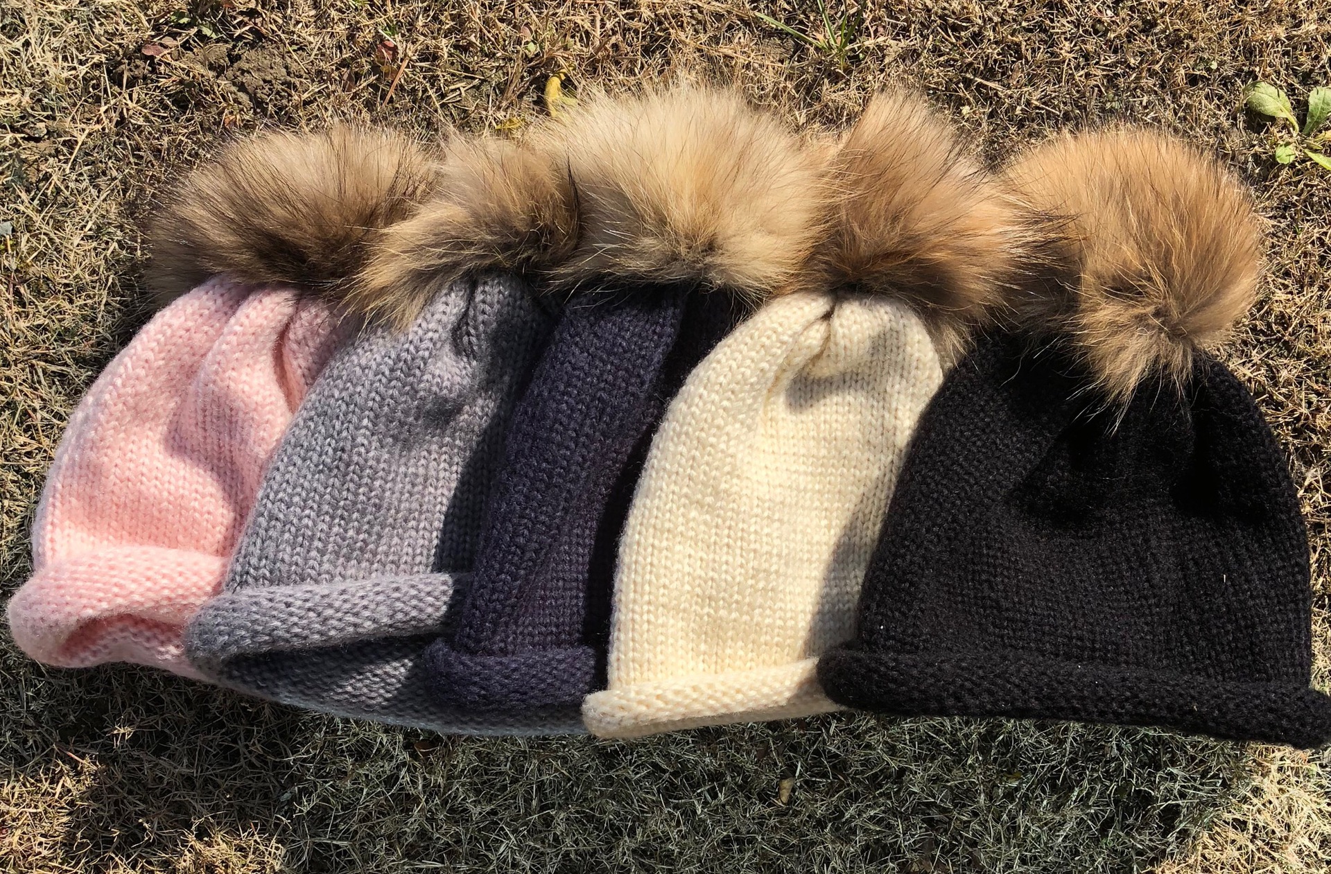 韩版秋冬貉子毛球保暖羊毛针织帽 欧美风加厚皮草帽批发
