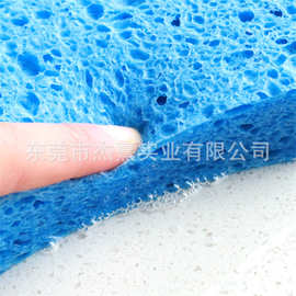 厨房清洁洗碗棉  遇水变大柔软不掉渣木浆海绵块卡通造型洗澡海绵