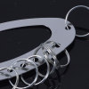 Manufacturer directly criticize the thickened keychain 11 -bit stainless steel metal key ring round key board key disk