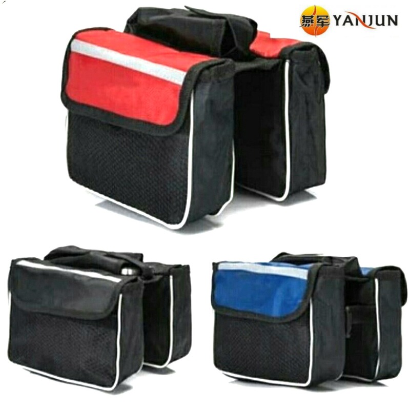 Big front beam bag bicycle bag mountain bike front beam bag bicycle double saddle bag front handlebar bag