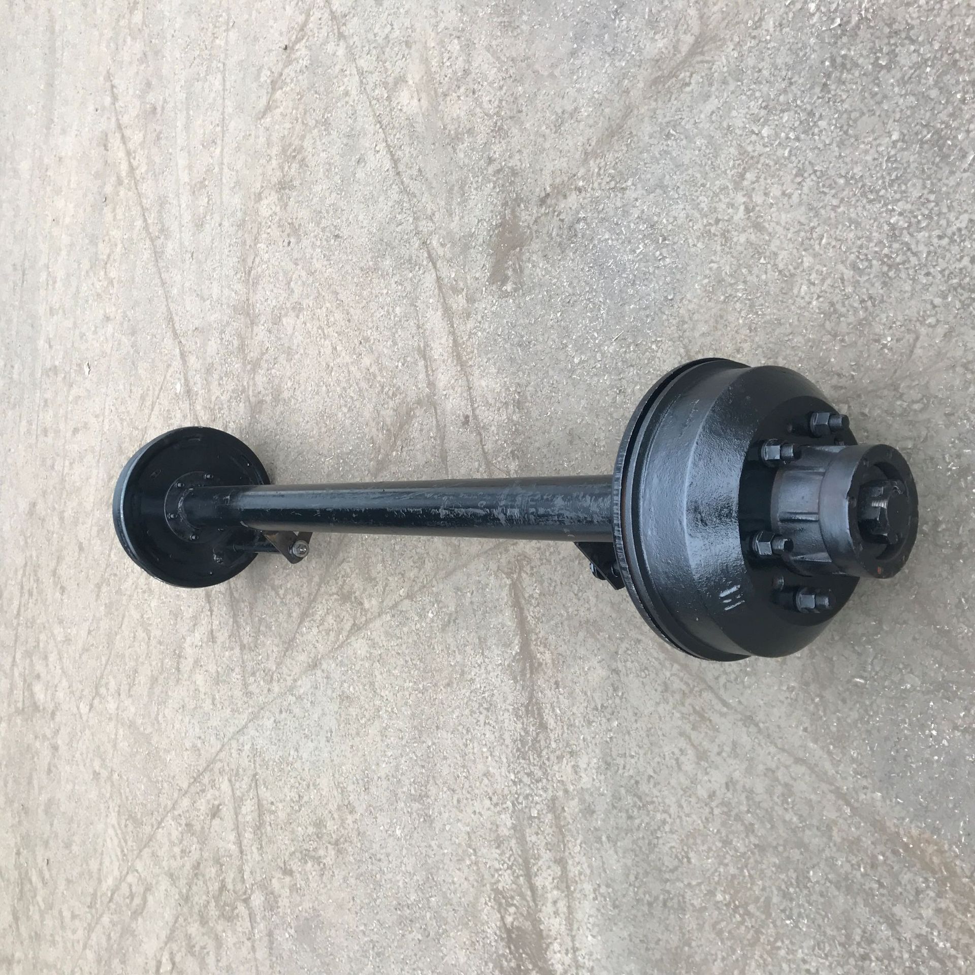 加工定制130车轴车桥油刹气刹车轴发电机组配套车轴配套轮胎钢圈 阿里巴巴