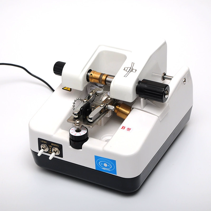 Оборудование для очков Автомат для прорезания инструментов LY-1800B Станок для прорезания линз для очков Панель из нержавеющей стали Лезвие для ПК