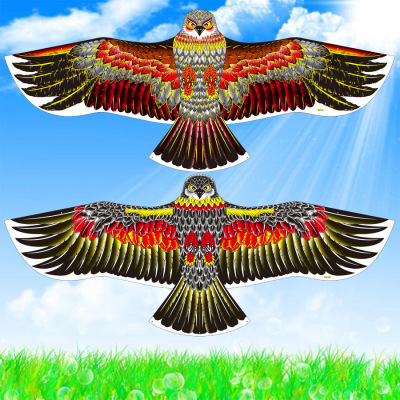 濰坊風筝批發新款1.6米亮布老鷹風筝兒童成人易飛廠家直銷熱賣