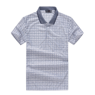 中老年夏薄款男短袖T恤男装t恤定制WISH速卖通货源短袖衫厂家批发|ms