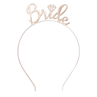 130g Weight Jewelry Headband Hair Accessories Type 1 Piece Quantity Simple Style Women'S Letter Metal Plating Jewelry Headband