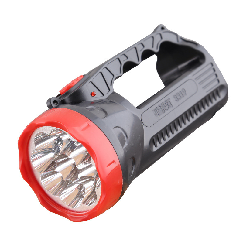 outdoor household Portable charge Strong light Long shot Searchlight led Outdoor 9 Lampholder hold Flashlight