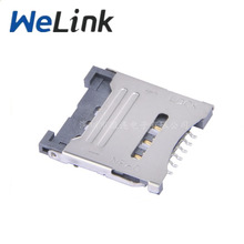 SֱN micro sim connector 6Pin wʽ H1.75 SIM