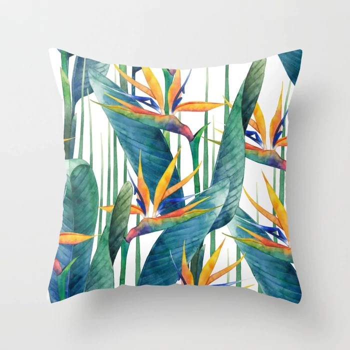 watercolor-strelitzia-pillows.