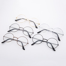 一件代发新款韩版无度数平光镜时尚复古文艺圆框眼镜厂家批发
