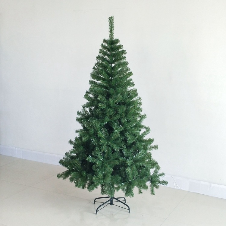  Árbol de Navidad artificial verde PVC – de 30 cm a 300 cm, decoración navideña para hogar, hotel y escaparates