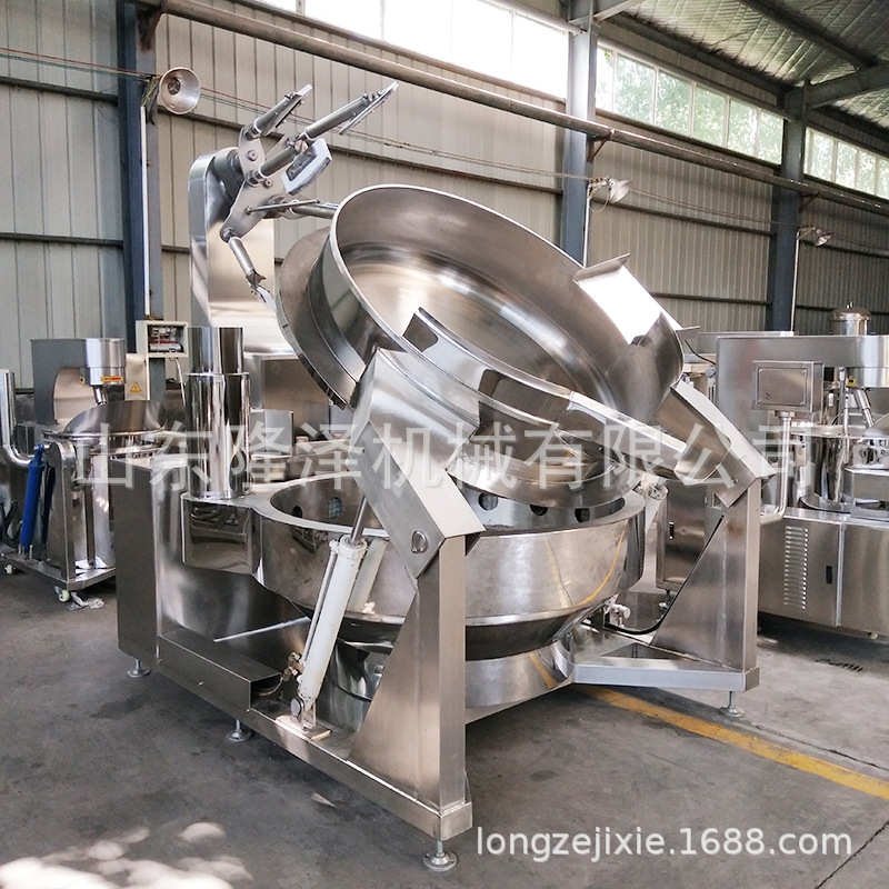 全自动大型熬酱锅 螺蛳粉料炒料机  美蛙鱼头底料炒料机智能