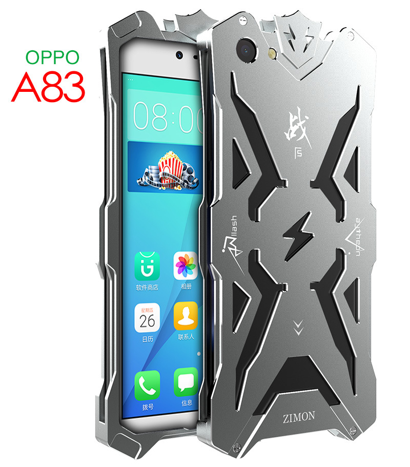 SIMON THOR Aviation Aluminum Alloy Shockproof Armor Metal Case Cover for OPPO A83
