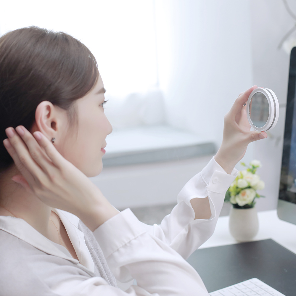 拾风随心境加湿器 usb迷你家用车载大容量香薰加湿器带夜灯化妆镜