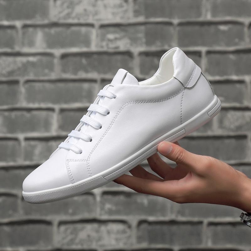 2022 Spring and Autumn New Korean Style Trendy Sneakers Men's Flat Casual White Shoes Soft Bottom Breathable Men's Shoes