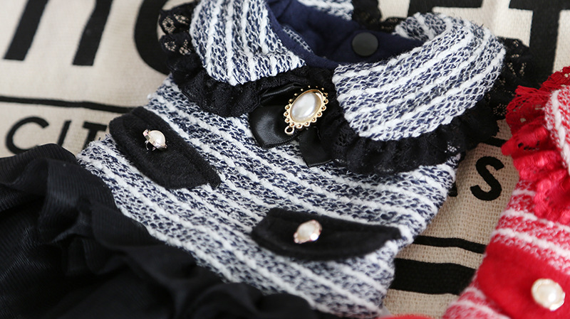 名媛条纹纱纱裙