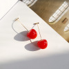 Japanese brand fruit earrings from pearl, gradient