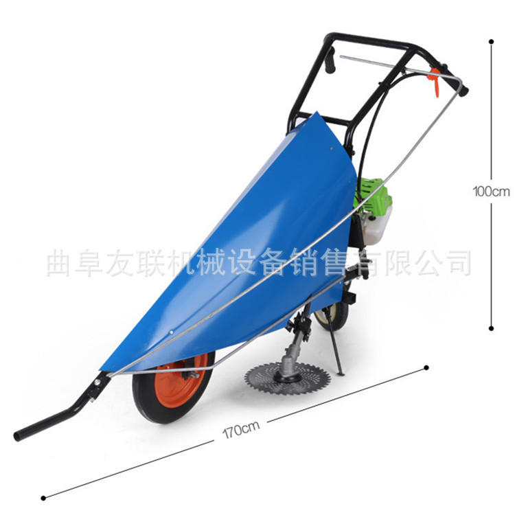 推车式苞米收割机 辣椒割晒机 热销农用手扶割草机 58