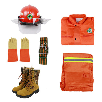 厂家直销森林扑火服五件套 阻燃直贡缎灭火防护服 森林服灭火服