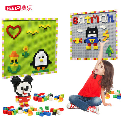 children Puzzle Early education diy Assembling toys kindergarten wall Construction of Building blocks metope Plastic Mosaic Building blocks