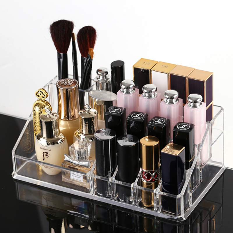 16 transparent crystal storage box Lipstick Lipstick brush Stationery Penholder Cosmetic box 1029