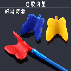 廠家批發金屬炫彩支架頭 蝴蝶支架頭 竿架架杆頭 帶螺絲8mm通用