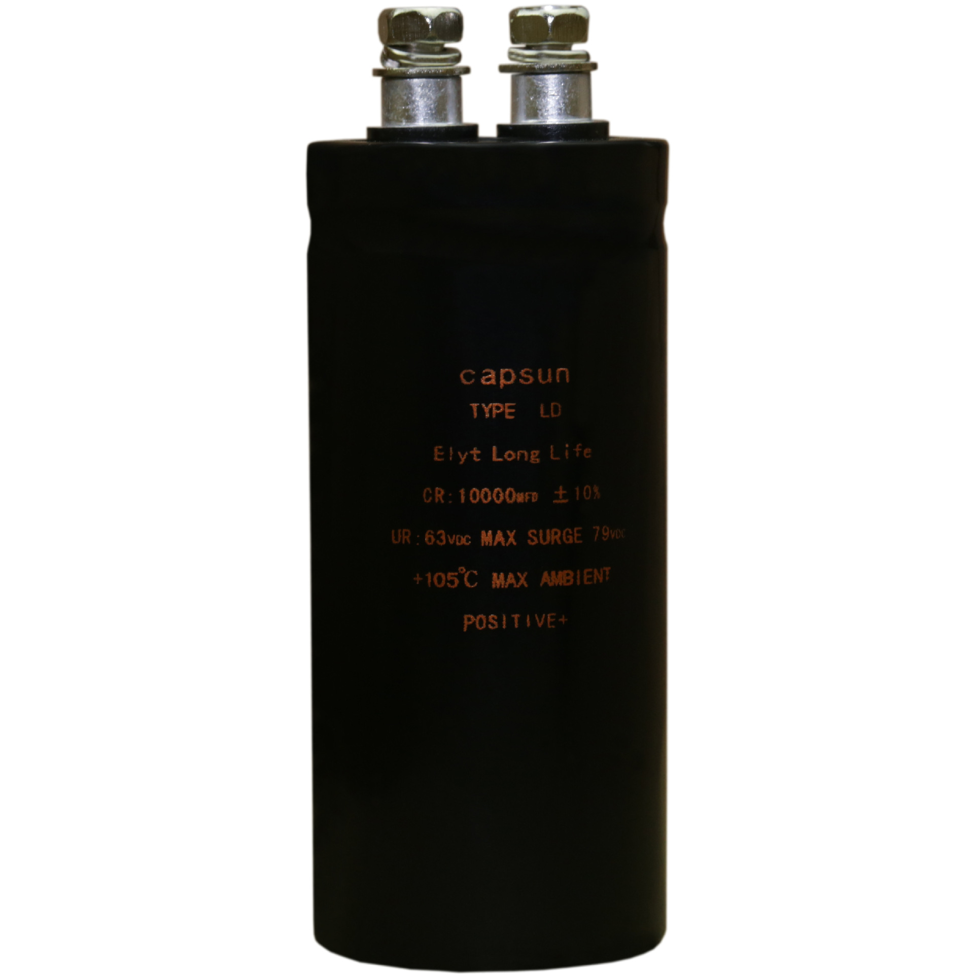 深圳电容 LD系列储能快速充放电10000uf63v螺柱铝电解电容器