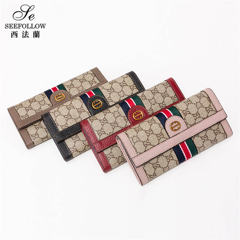 Westfran Genuine Leather Women's Long Wallet in European and American Style, Multi-Card Slots, 2026 New Fashion Large-Capacity Clutch Bag