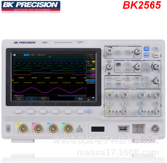百科BK Precision【BK2565】数字存储示波器 4通道100MHz  2GSa/s