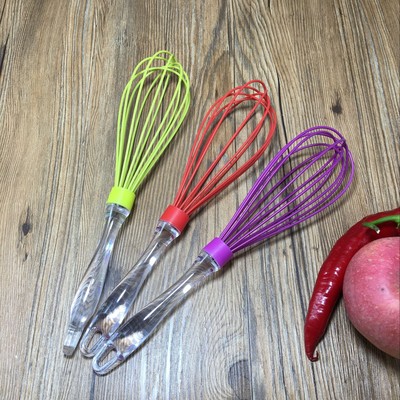 厂家批发 硅胶打蛋器 手动打蛋器奶油搅拌器和面搅拌器批发