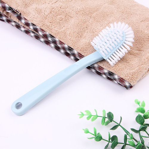 New double-headed long-handle shoe brush five-sided soft-bristled cleaning brush multi-functional hard-bristled shoe cleaning brush supplied directly from the manufacturer