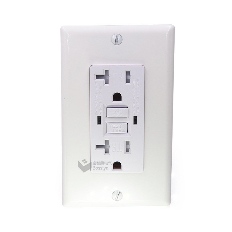 美国认证GFCI插座 漏电保护器美式插座 机房厂房接线设备插座