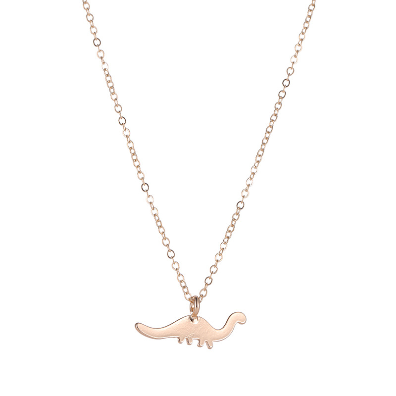 New Model With Rose Gold Dinosaur Necklace Fashion Alloy Plating Pendant display picture 7