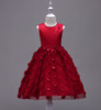 EBay hot girl princess dresses and dress petals with sleeveless bow tie dresses and baby skirts