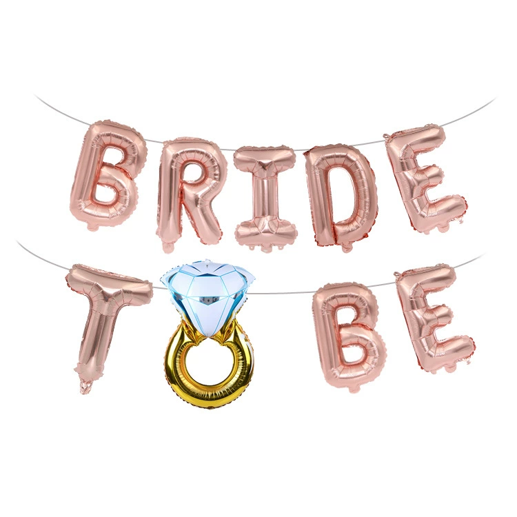 BRIDE to be Prosperous воздушный шар-бриллиант кольцо для свадьбы через Amazon Cross-border - биржа
