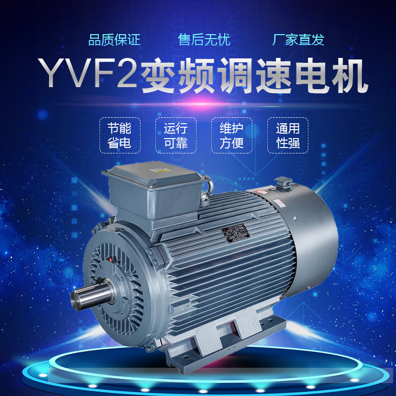 Rongcheng manufacturers YVF2 high speed Spindle motor 0.75kw Inverter motor YVP Low speed 6 Adjust speed electrical machinery