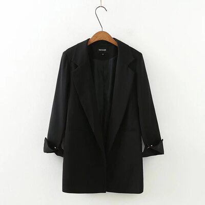Large Women's wear Korean Edition leisure time Versatile suit coat mm Add fertilizer enlarge Business Suits OL commute 4116170