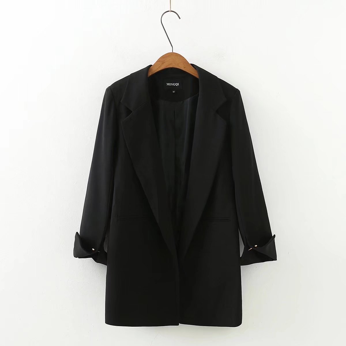 Large Women's wear Korean Edition leisure time Versatile suit coat mm Add fertilizer enlarge Business Suits OL commute 4116170