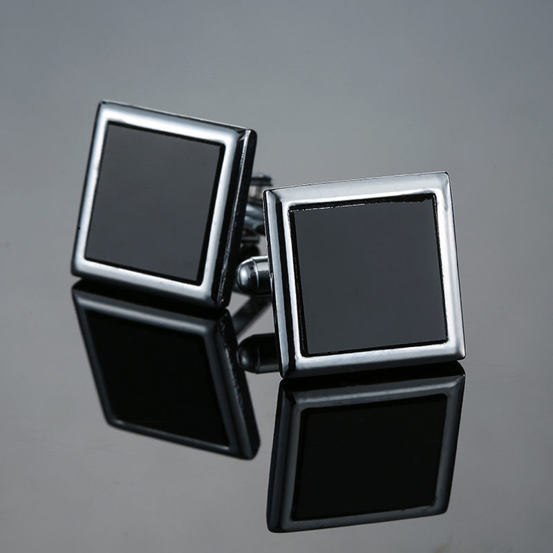Business Geometric Copper Plating Men's Cufflinks display picture 17