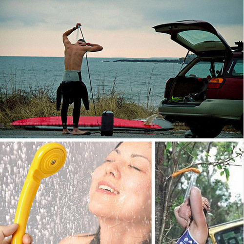 Car shower electric 12V24v portable bathing artifact outdoor camping self-driving car wash car supplies