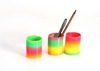 Smart toy, rainbow plastic Slinky, early education, nostalgia